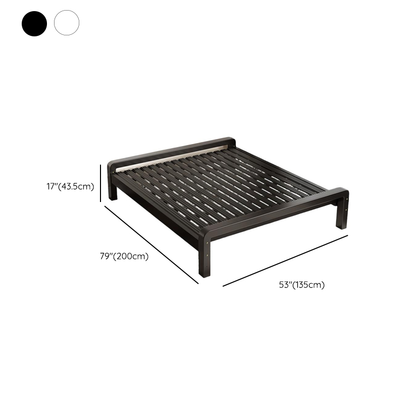 Minimalist Solid Color Tatami Bed/Platform Bed with Alloy Frame and Leg - image 23