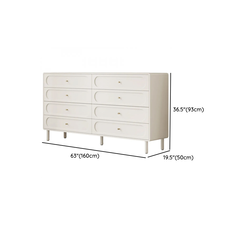 Chalk Casual Natural Wood Bachelor Chest/Console Dresser with 4/8 Drawers in Vertical/Horizontal Orientation - image 33