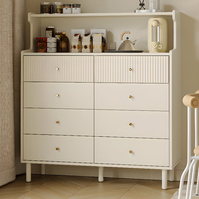Casual Composite Wood Bachelor Chest/Console Dresser with Shelves, 4 Drawers/8 Drawers, Vertical/Horizontal Orientation - image 4