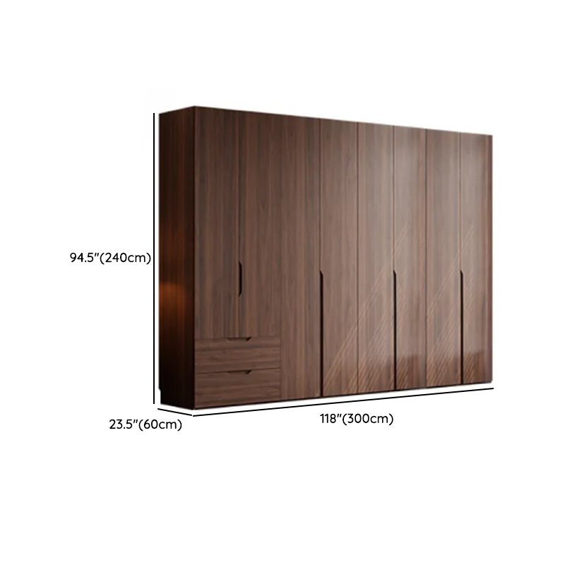 Acorn Minimalist Natural Wood Wardrobe Closet with 2 Drawers, Soft Close Door, Interior Shelves, and Clothing Rod - image 19