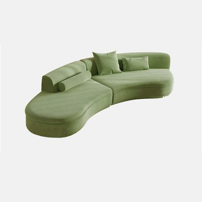 Trendy Seats 4/Seats 3 Armless Curved Sofa Recliner with Sponge Fill Cushions