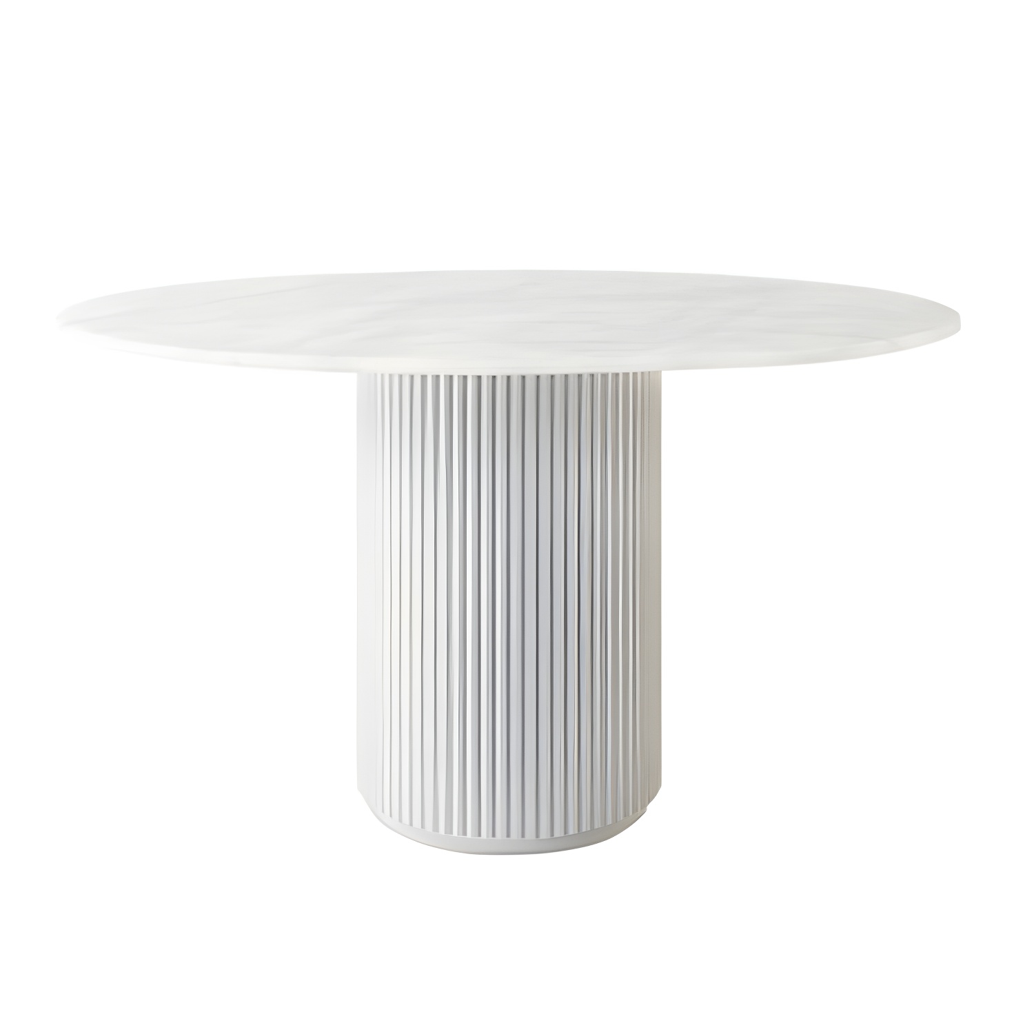 Modern Round Wood Dining Table Home Kitchen Dinner Pedestal Dining Table - image 4