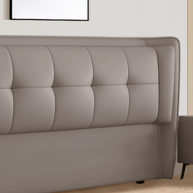 Standard（36-55“） Free-standing Standard Rectangular Full(54"W x 75"L) Stitch-tufted Wingback Headboard with Timber Frame and Sponge Filing - image 12