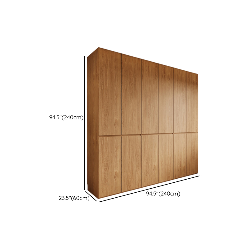 Acorn Minimalist Wooden Independent Wardrobe Closet with Soft Close Door, Interior Shelves, and Articulated Mechanism - image 20
