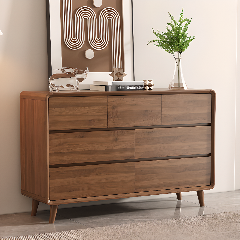 Modern Natural Wood Double Dresser/Bachelor Chest with 9 Drawers/7 Drawers/8 Drawers, Horizontal/Vertical Orientation - image 8
