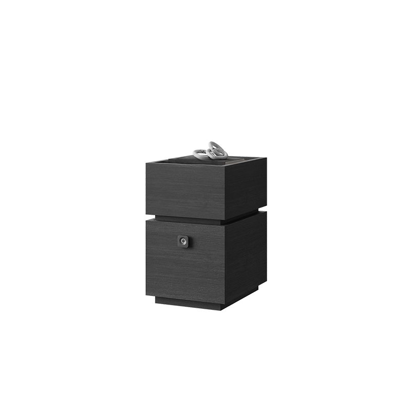 Organic Modern Nightstand With Drawer Organization featuring 2 Drawers and Composite Wood Countertop