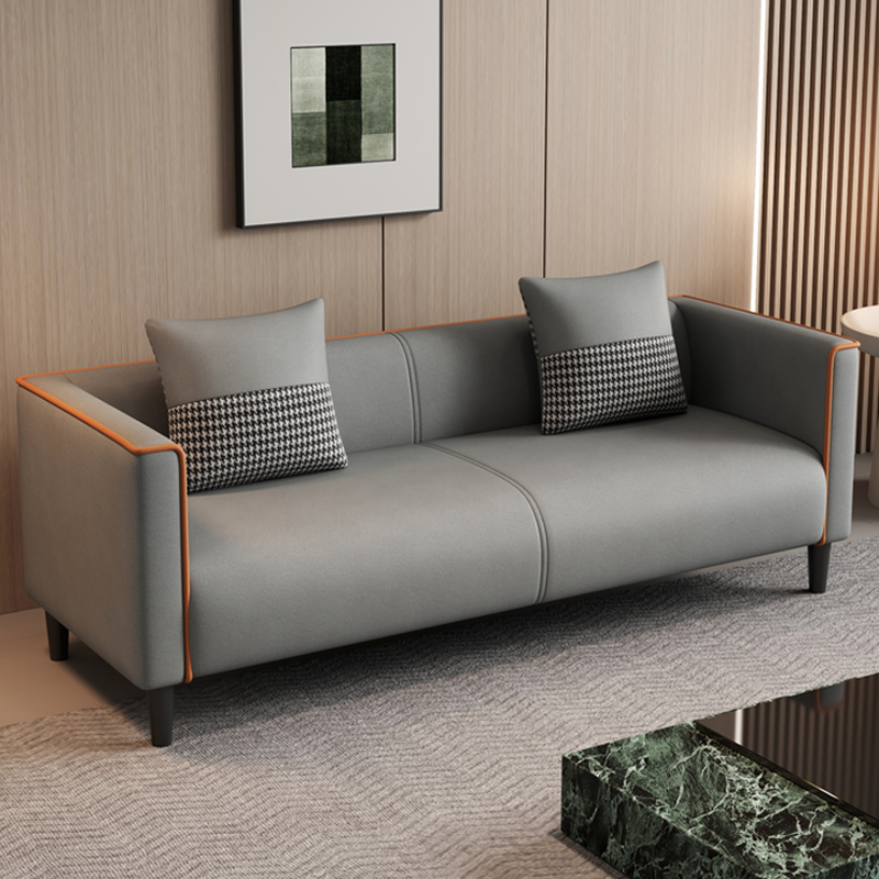 Standard Sofa/Loveseat/Single Sofa in Synthetic Leather, Available in Grey/Dark Blue/Light Green with Arm - image 9
