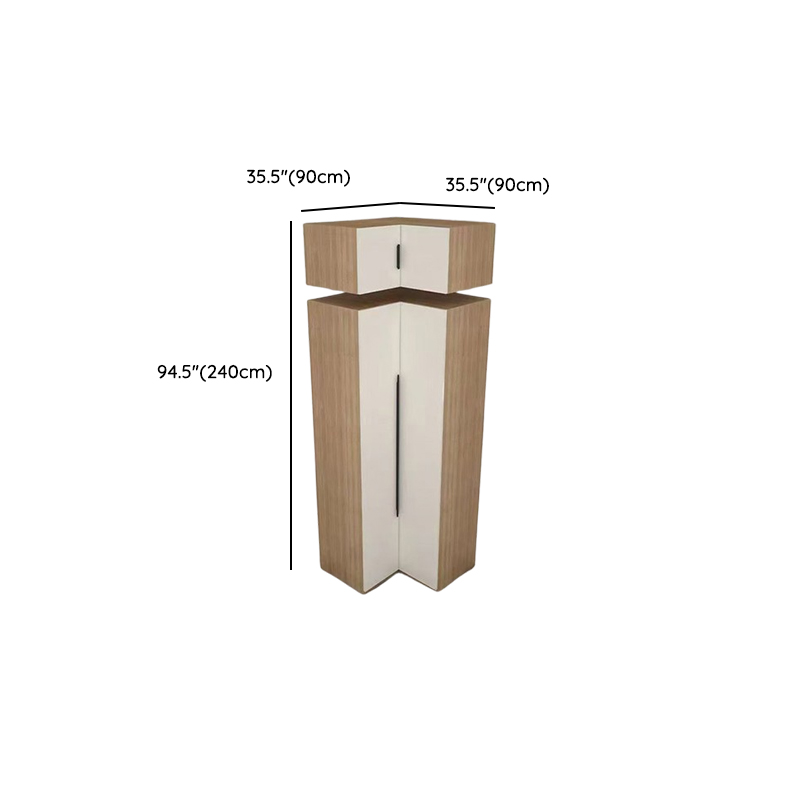 Wood Grain Independent Cabinet Armoire Nook - image 13