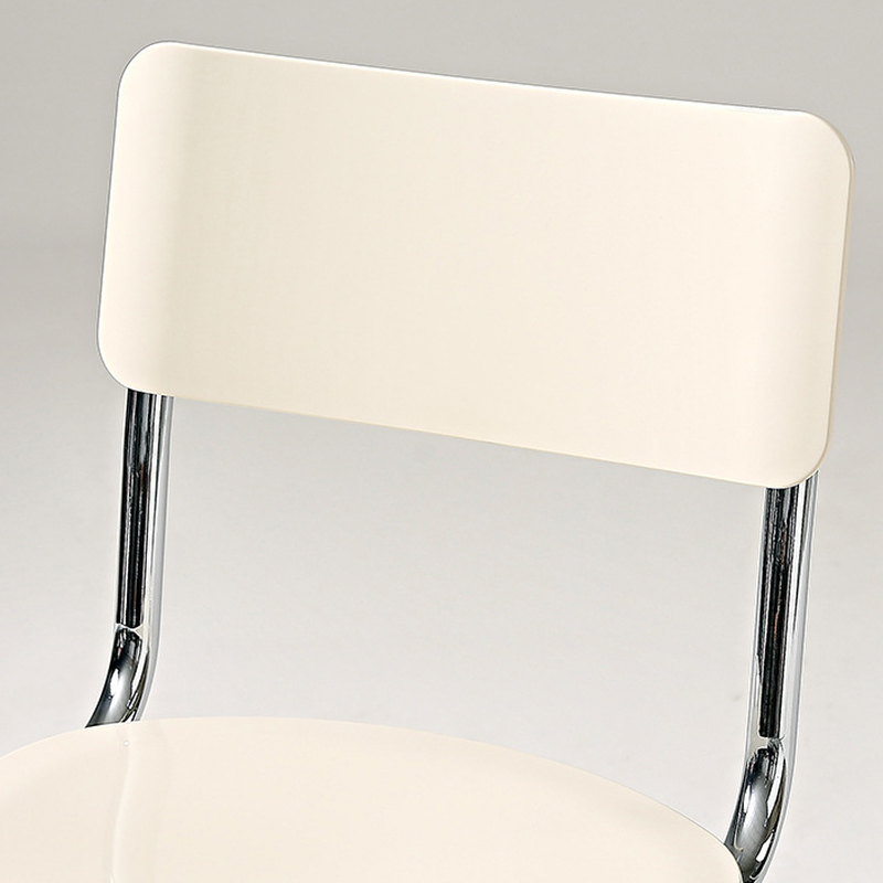 Modern Simple Style Ventilated Back Armless Chair with Metallic Alloy Legs - image 14