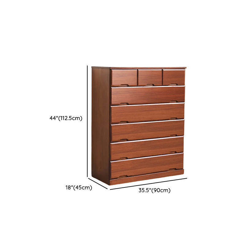 Sepia Minimalist Raw Wood Lingerie Chest/Dresser Vanity Combo with Multiple Drawers in Vertical/Horizontal Orientation - image 23