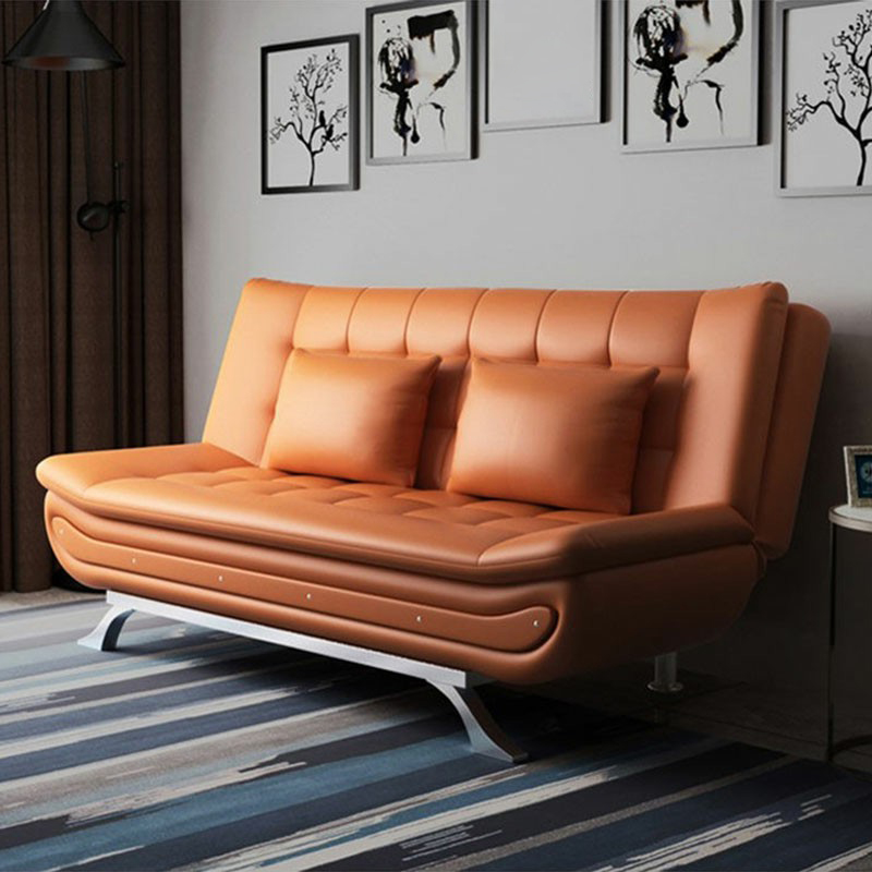 75'' Modern Armless Solid Color Sofa, Foam Filled Upholstery - Partial Assembly - image 7