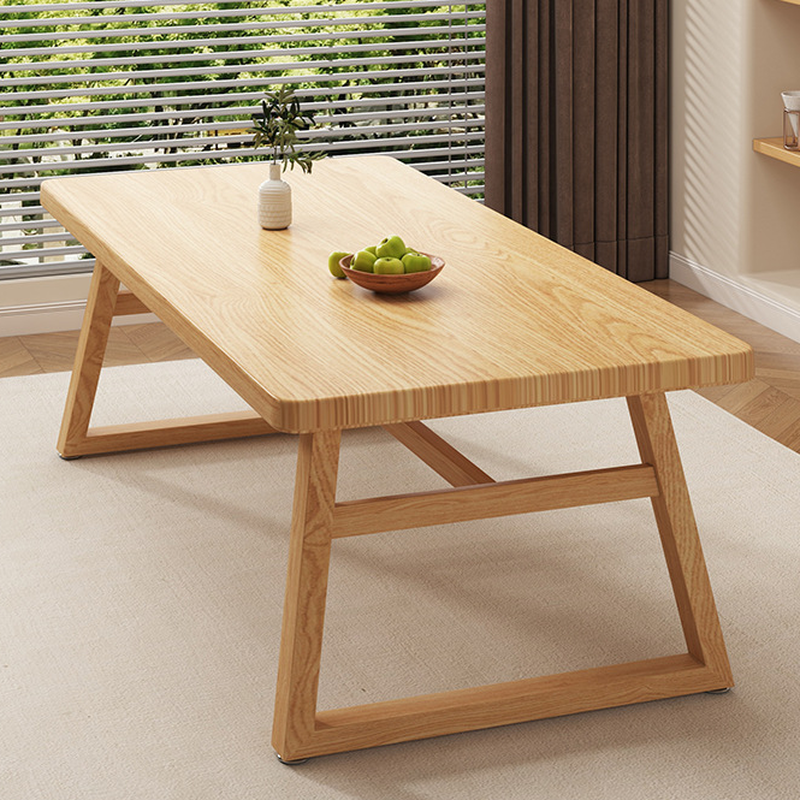 Rectangle Manufactured Wood Dining Table Set for 6/4 People with Padded Chairs, Back Support, and Brown Top - image 7