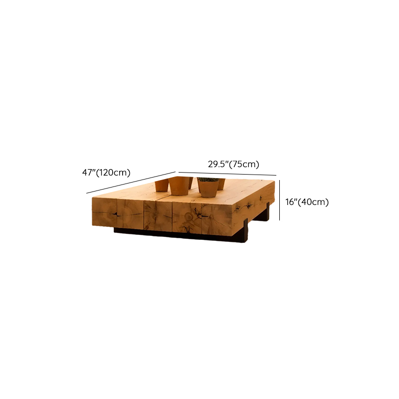 Pine Square Sledging Board Game Coffee Table for Home - image 17