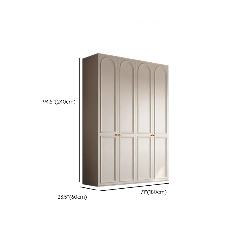 White Casual Wood Independent Armoire Cabinet with Soft Close Drawer, Soft Close Door, and Interior Shelves - image 19