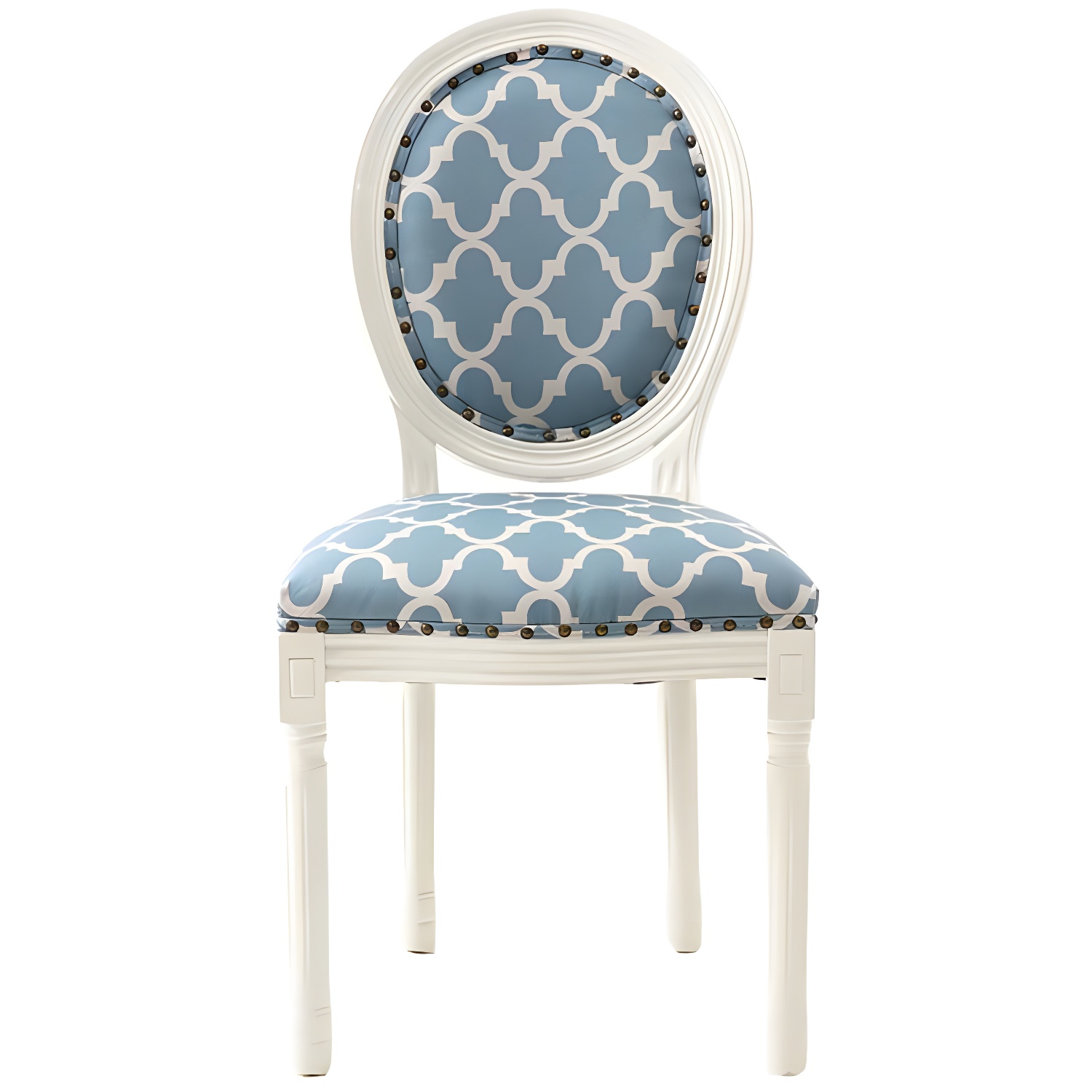 Solid Wood Country Style Dining Room Chair Matte Finish King Louis Back Side Chair - image 7