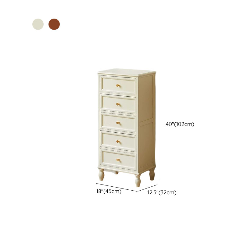 18 inch Rectangle Accent Cabinet with Drawers and Turned Legs, Solid Wood - image 12