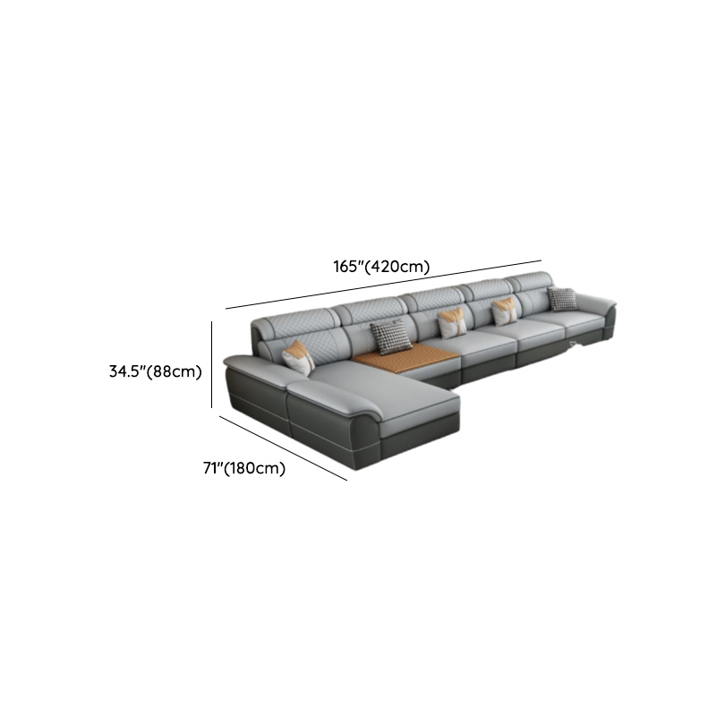 4 Pc L-Shape/Straight Left Hand Facing/Horizontal Sofa Recliner/Sofa Couch for 5 Person - image 24