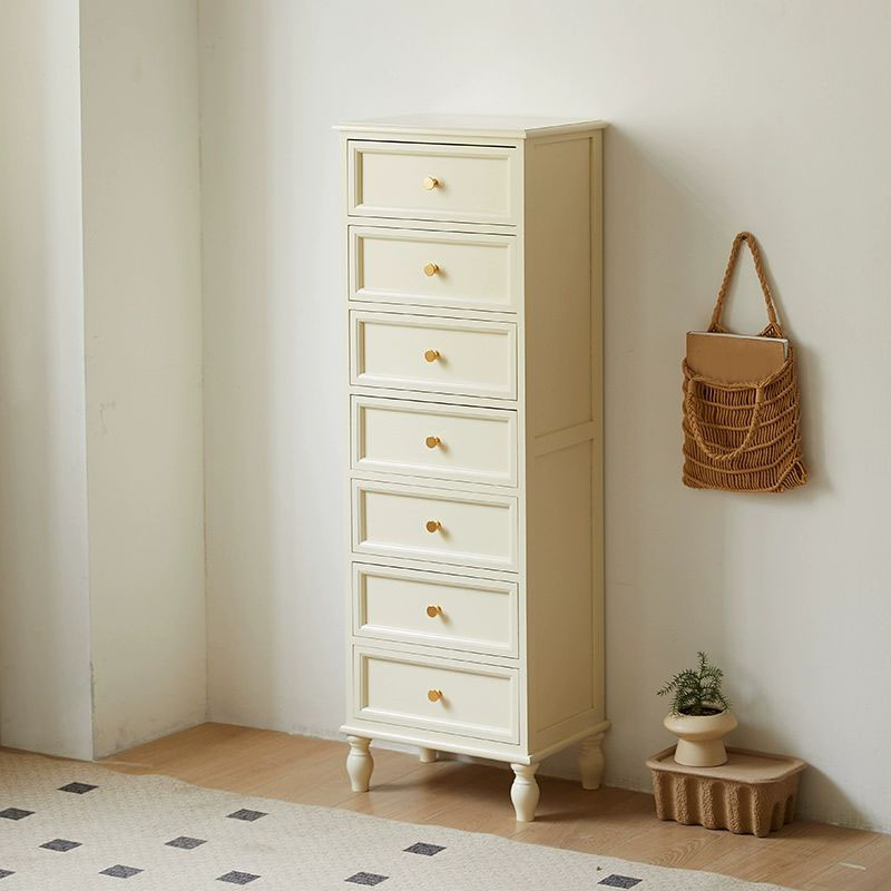 18 inch Rectangle Accent Cabinet with Drawers and Turned Legs, Solid Wood