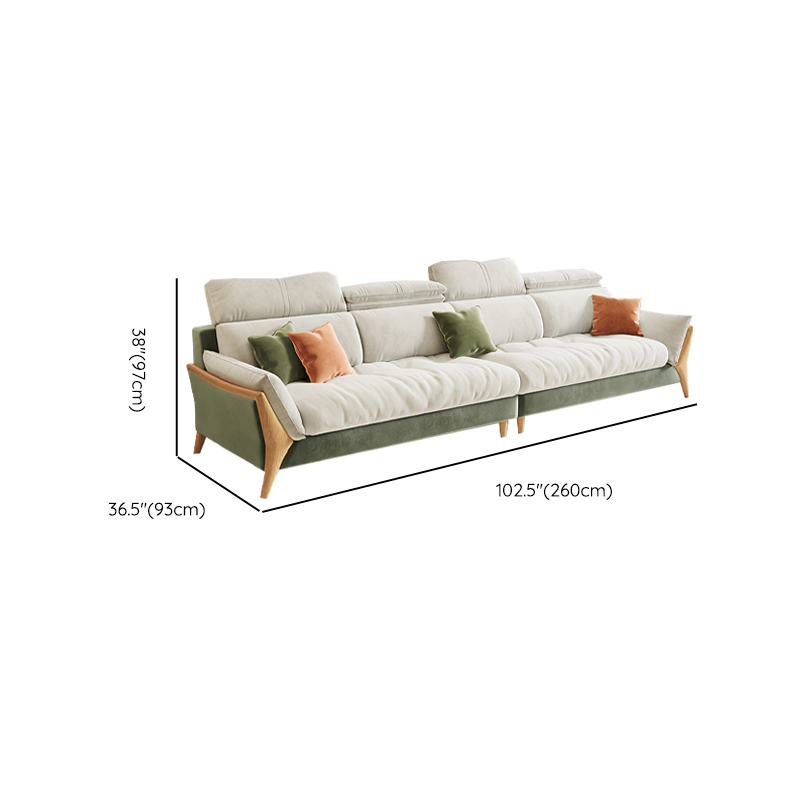 Straight/L-Shape Chalk Sofa/Sofa Chaise with Horizontal/Left Orientation and Standard Foam Seat Fill - image 14