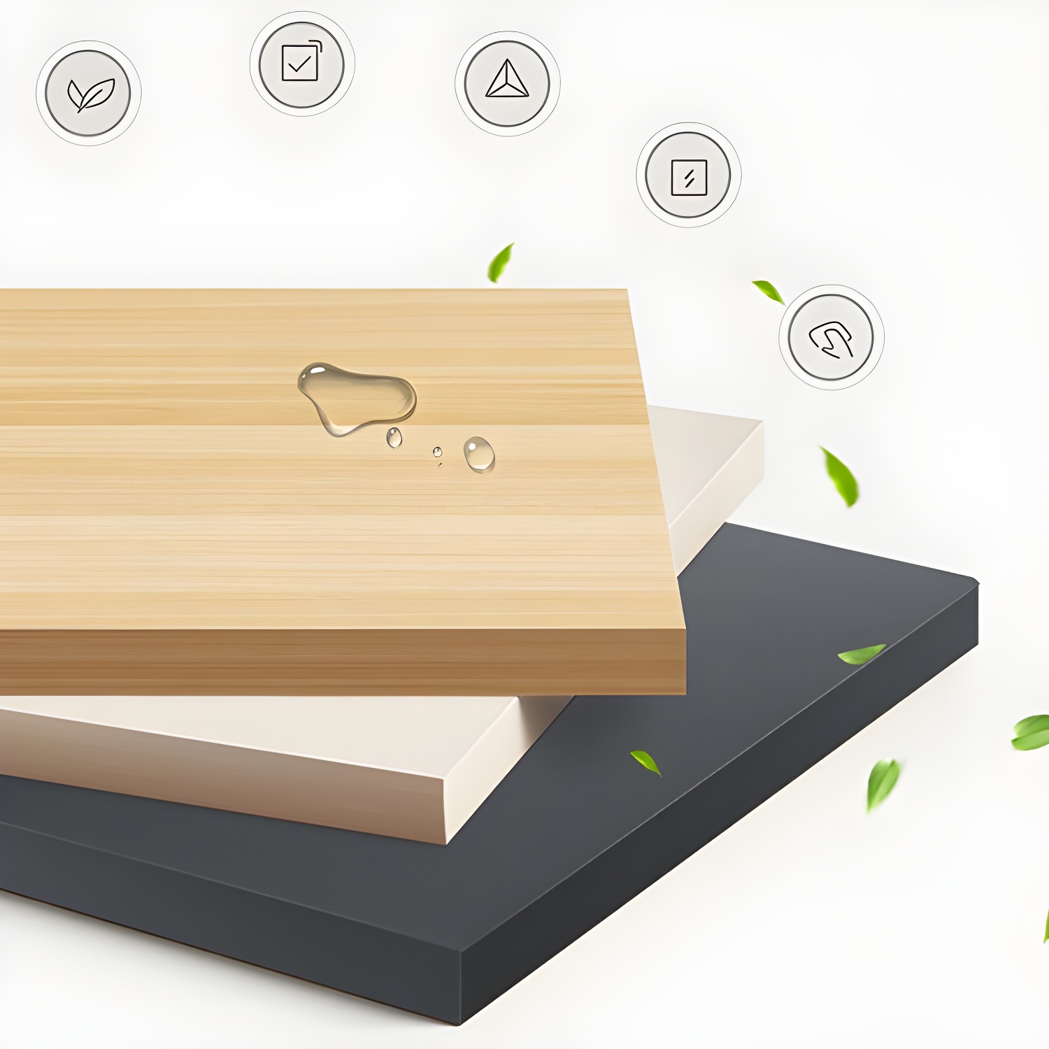 White Wood Double Door Industrial Wardrobe 5 Shelves Cabinet - image 15