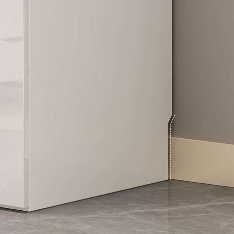 Chalk Minimalist Laminate Cabinet Armoire with Soft Close Drawer, Soft Close Door, Interior Shelves, and Clothing Rod - image 6
