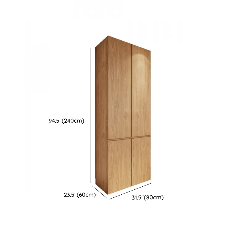 Wood Grain Minimalist Laminate Independent Wardrobe Closet with Soft Close Drawer, Soft Close Door, and Interior Shelves - image 21