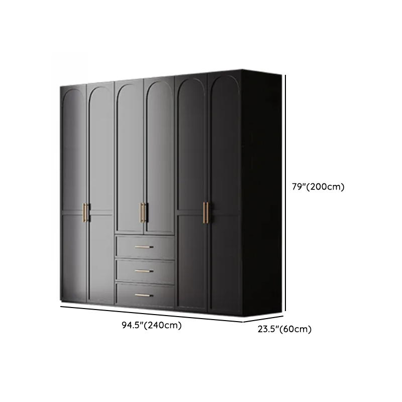 Modern Lumber Independent Wardrobe Armoire with Soft Close Drawer, Soft Close Door, and Interior Shelves - image 12