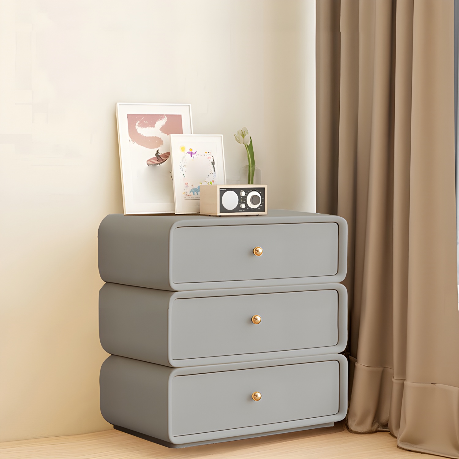Modern Light Wood Dressers with Solid Wood Construction and Soft-Close Drawers - image 6