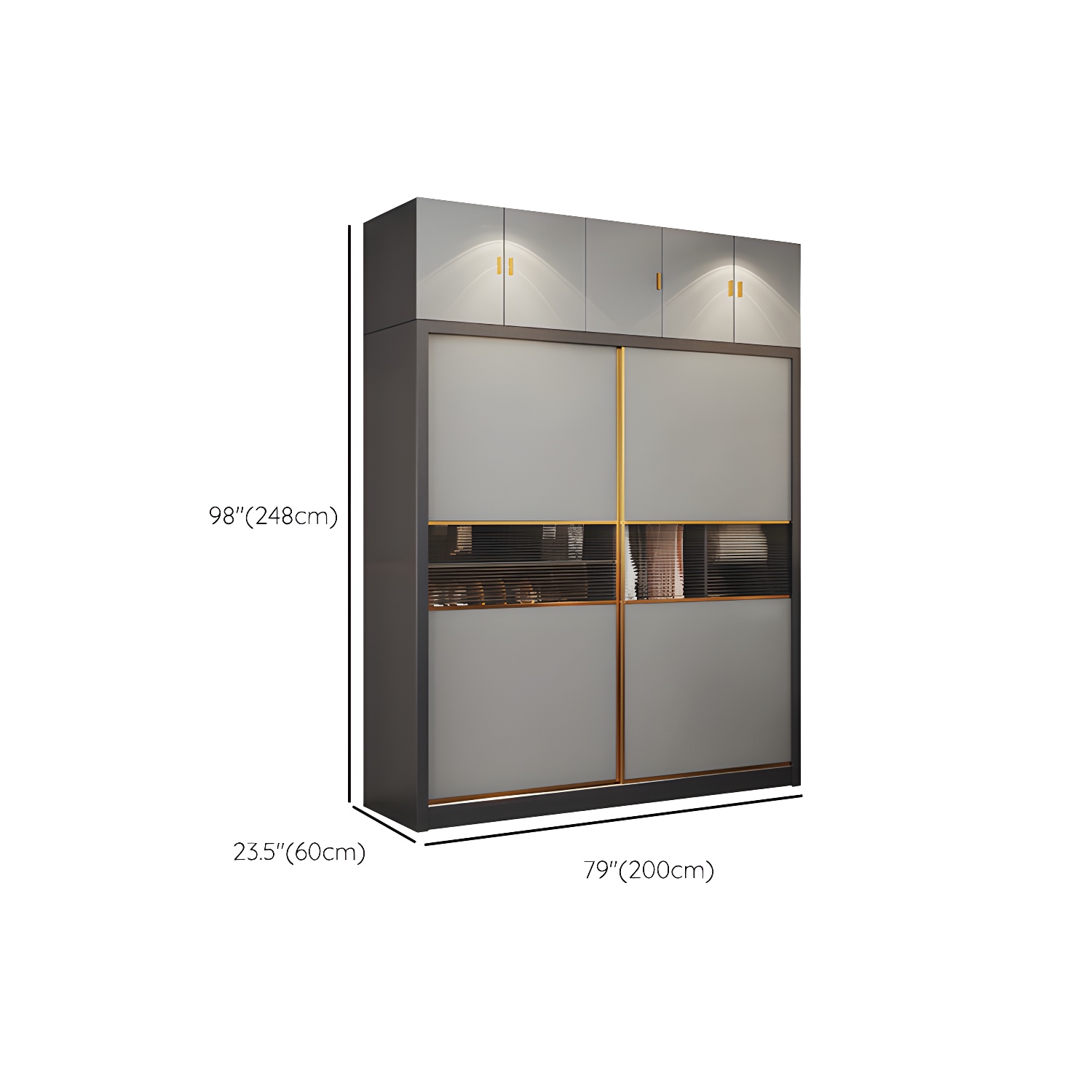 Modern Wood Freestanding Wardrobe Soft Close Drawer and Doors Wardrobe - image 25