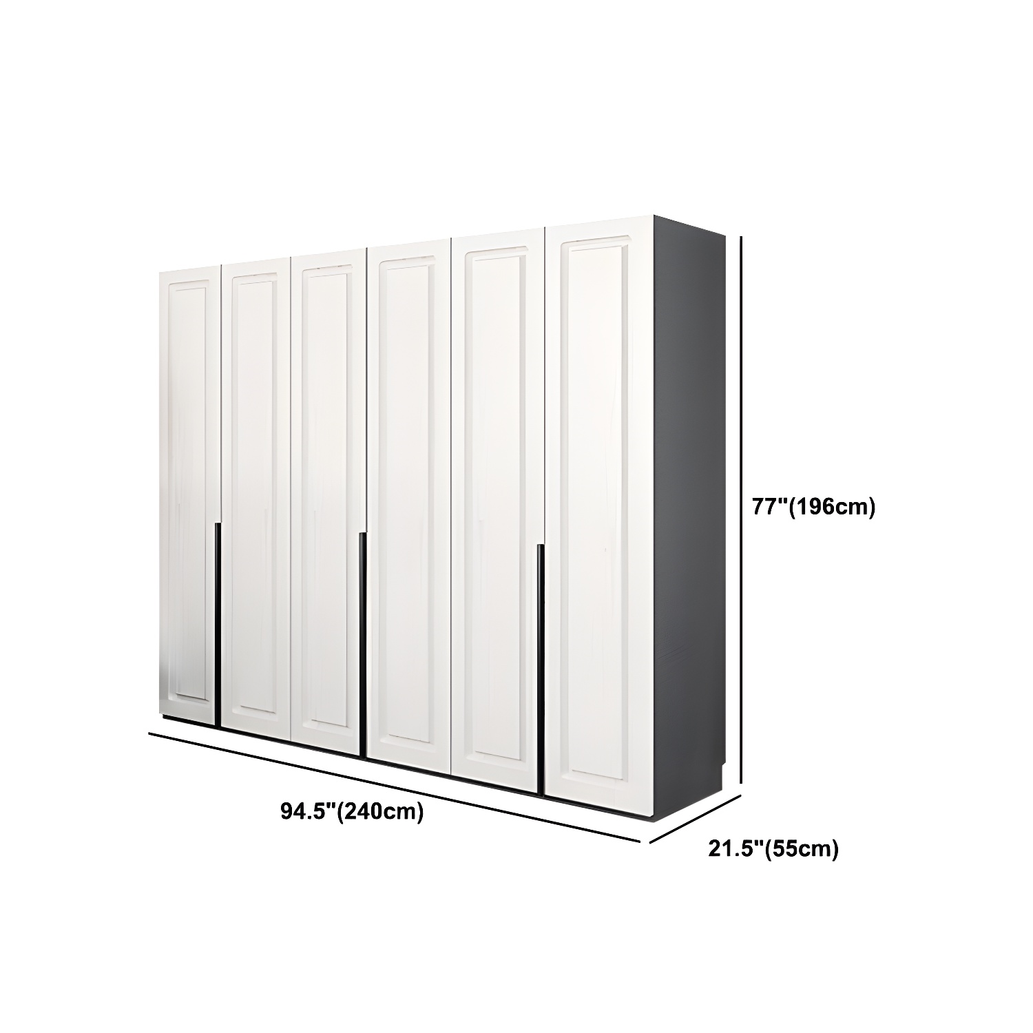 Modern Style Wooden Wardrobe Soft Close Door Wardrobe Closet with Drawer - image 24