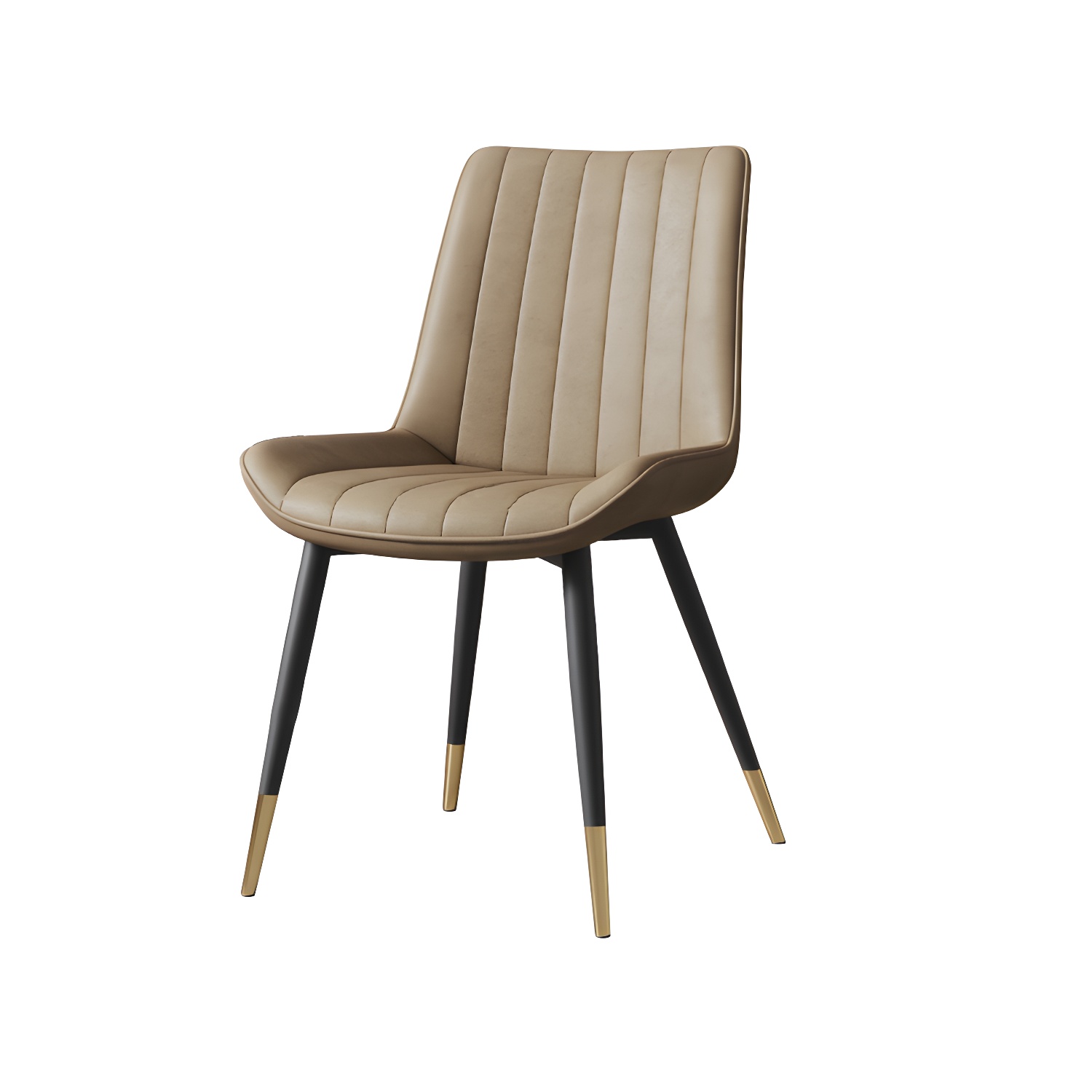 Scandinavian Study Room Leather Side Chair Matte Finish Parsons Dining Chairs - image 11