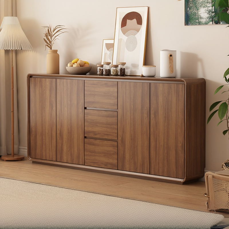 Casual Cocoa Standard/Narrow Sideboard with 3 Drawers/3 Shelves/2 Doors/3 Doors