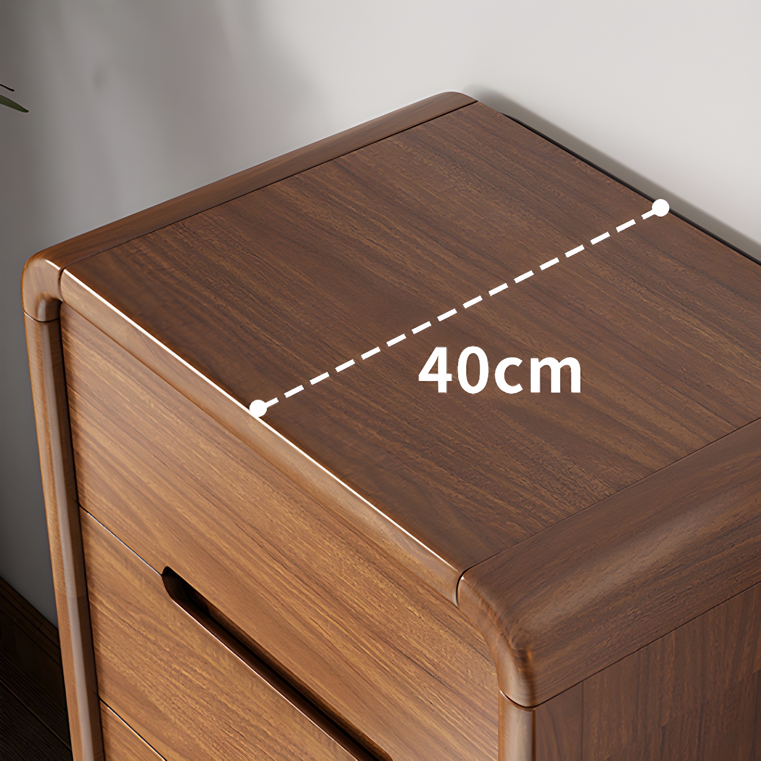 Modern Solid Wood Dresser with Narrow Profile and Drawers in Natural Finish - image 11