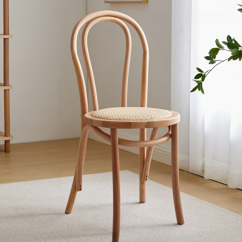 Scandinavian Wooden Side Chair with Standard Height and Armless Design - image 10