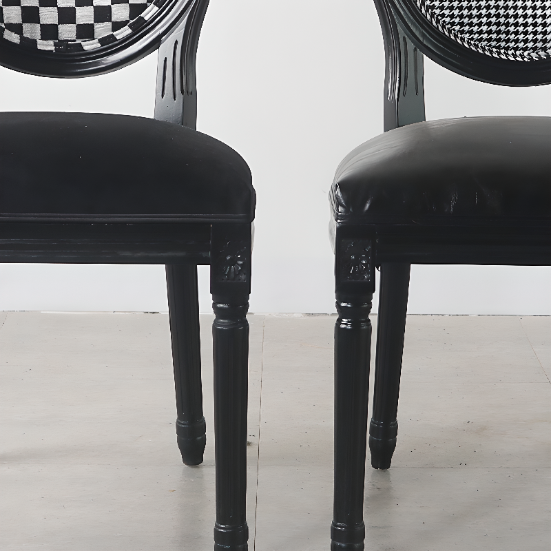 Victorian Style Side Chair with King Louis Back and Bordered Frame, Balanced Stability - image 17