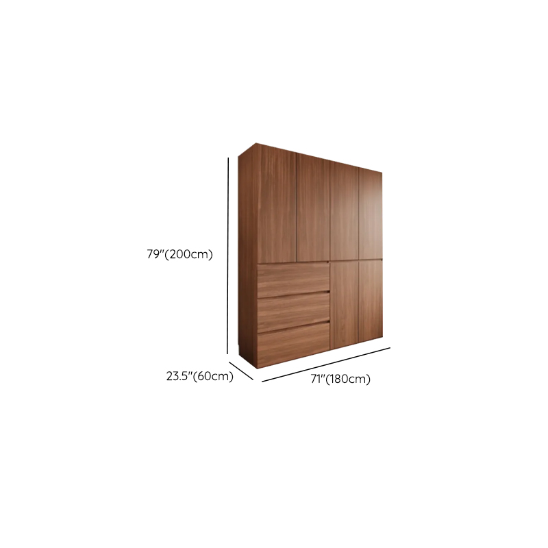 Acorn Minimalist Laminate Wardrobe Closet with 3-Drawer/6-Drawer, Soft Close Door, Interior Shelves, and Clothing Rod - image 9