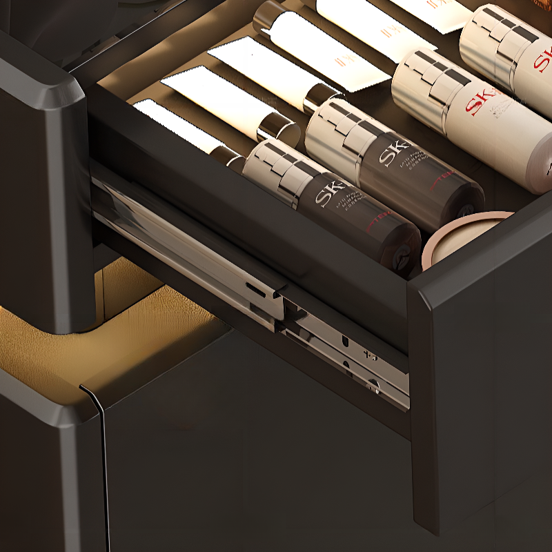 Elegant Sideboard with 8/12 Drawers, Glass Countertop, and Illuminating Lighting - image 9
