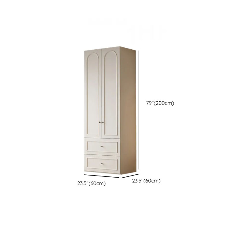 Casual Natural Wood Independent Armoire Cabinet with Soft Close Drawer, Soft Close Door, and Interior Shelves - image 9