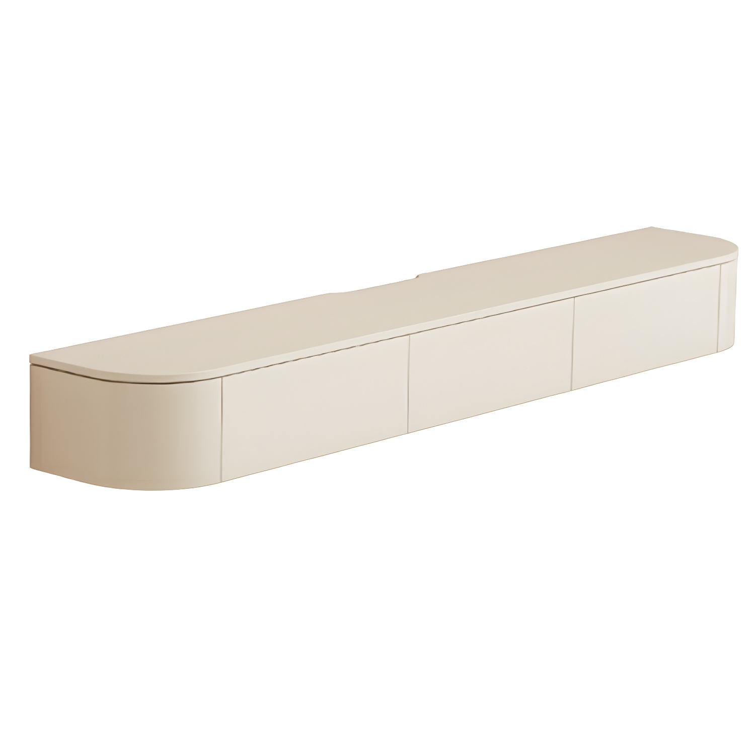Scandinavian Wood TV Stand with Drawers and Cabinet for TVs Over 67 Inches Long - image 3