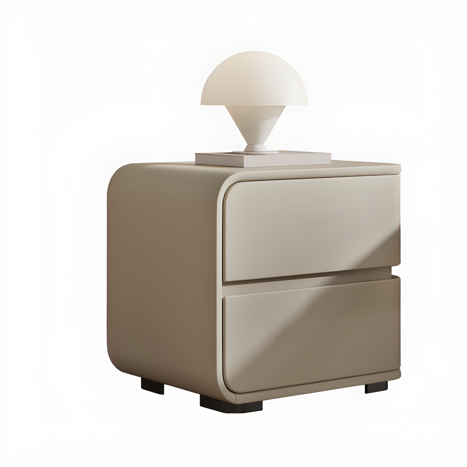 Scandinavian Pine Accent Table Nightstand Drawers Included with Legs - image 4