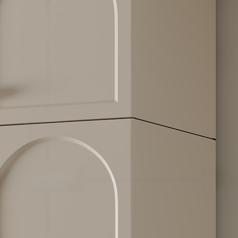 Chalk Simple Lumber Wardrobe Closet with Soft Close Drawer, Soft Close Door, Interior Shelves, and Clothing Rod - image 3