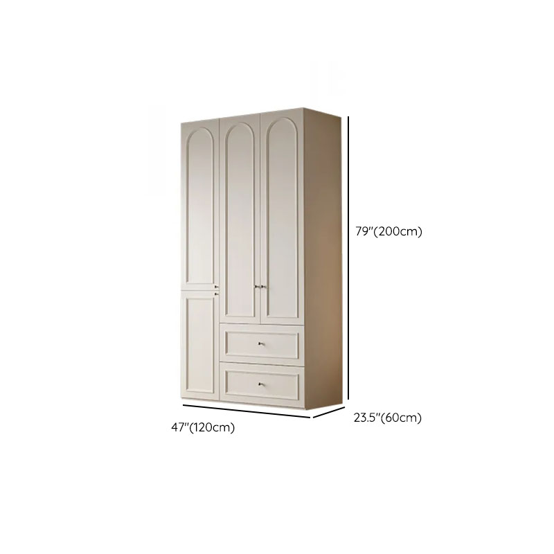 Casual Natural Wood Independent Armoire Cabinet with Soft Close Drawer, Soft Close Door, and Interior Shelves - image 11