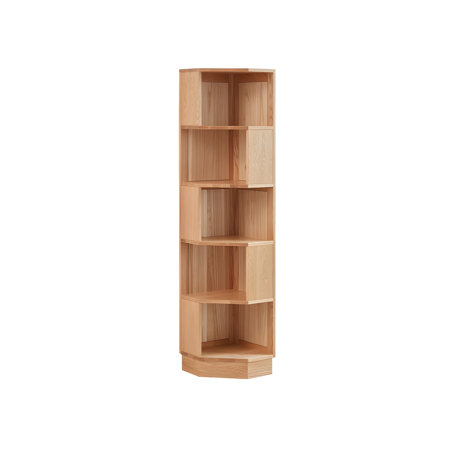 Modern Solid Wood Corner Shelves Included Side Cabinet for Bedroom - image 5
