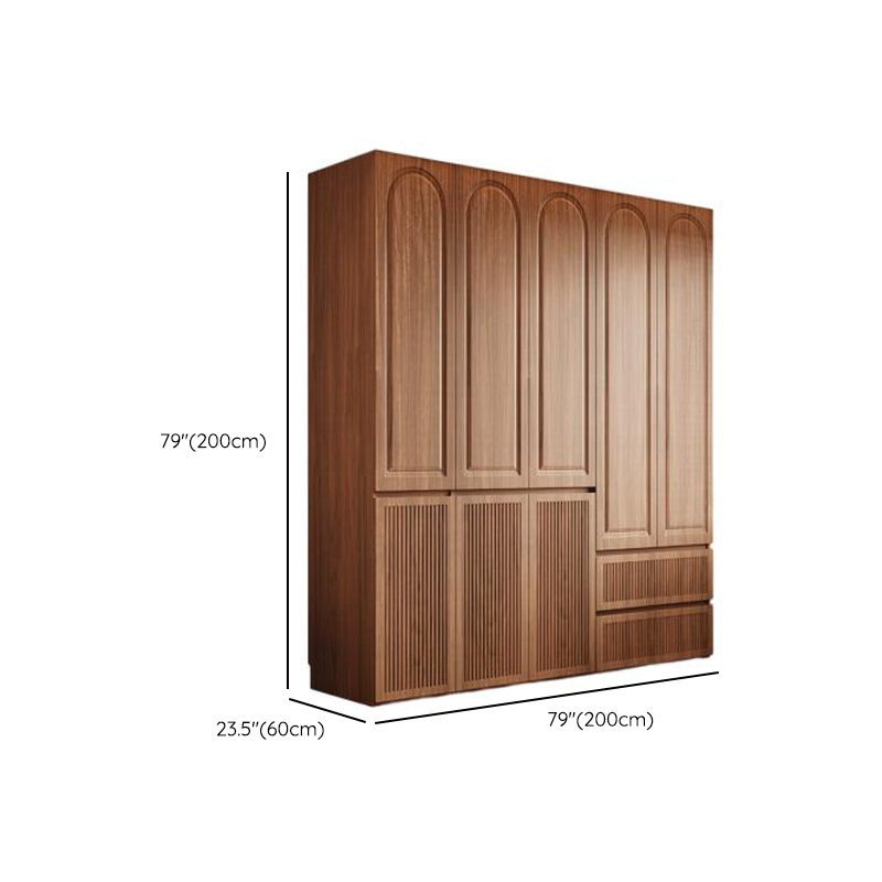 Acorn Minimalist Natural Wood Independent Wardrobe Closet with Soft Close Drawer, Soft Close Door, and Interior Shelves - image 13