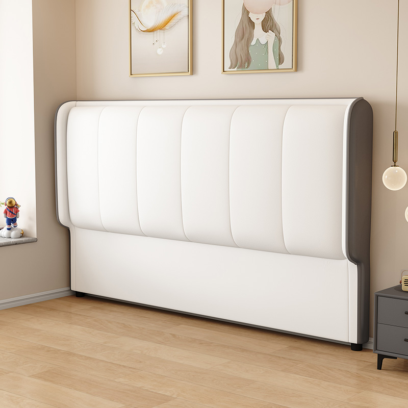 Trendy Panel/Wingback Headboard in Natural Wood with No Distressing, Rectangle Shape for King/Queen/Full Bed, Sponge Upholstery Fill, Standard Height - image 3