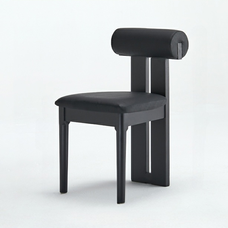 Stable Slat Back Upholstered/Faux Leather/Velour Armless Chair with Wood Legs in a Minimalist Style - image 10