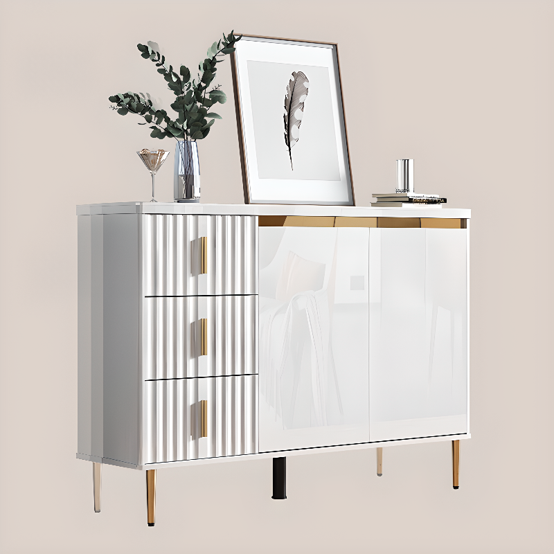 Luxurious Chalk Stone Standard Flooring Sideboard with 3 Doors & Variable Shelf - image 2