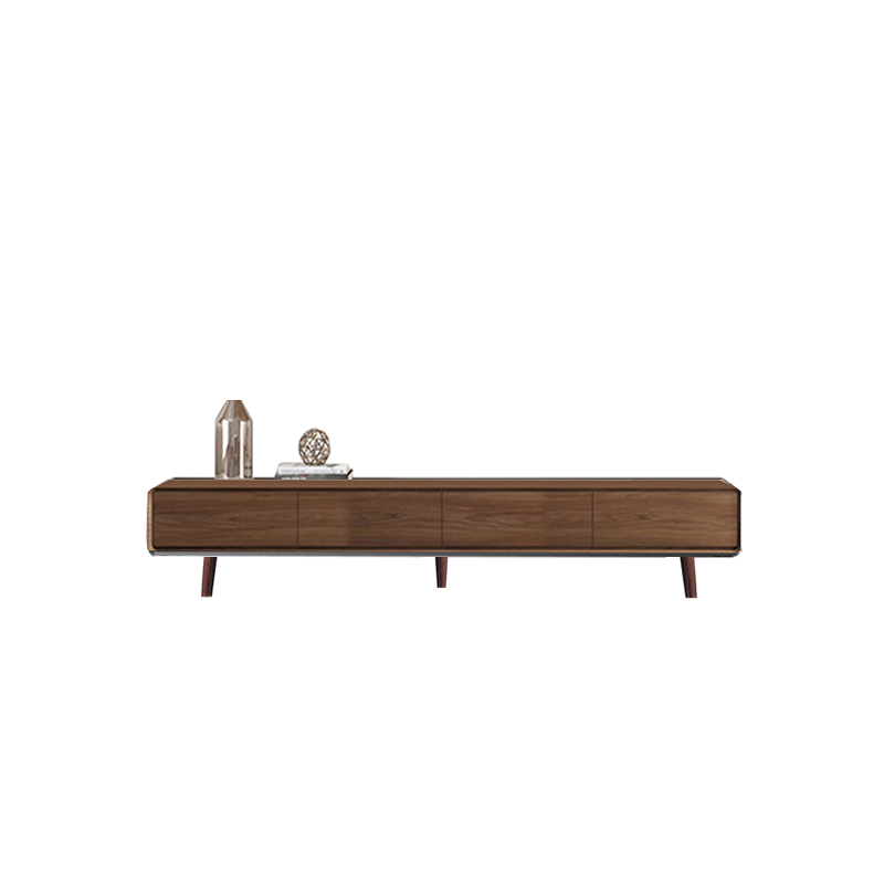 Art Deco Timber Rectangular TV Stand for Drawing Room with 4 Drawers for Home - image 5