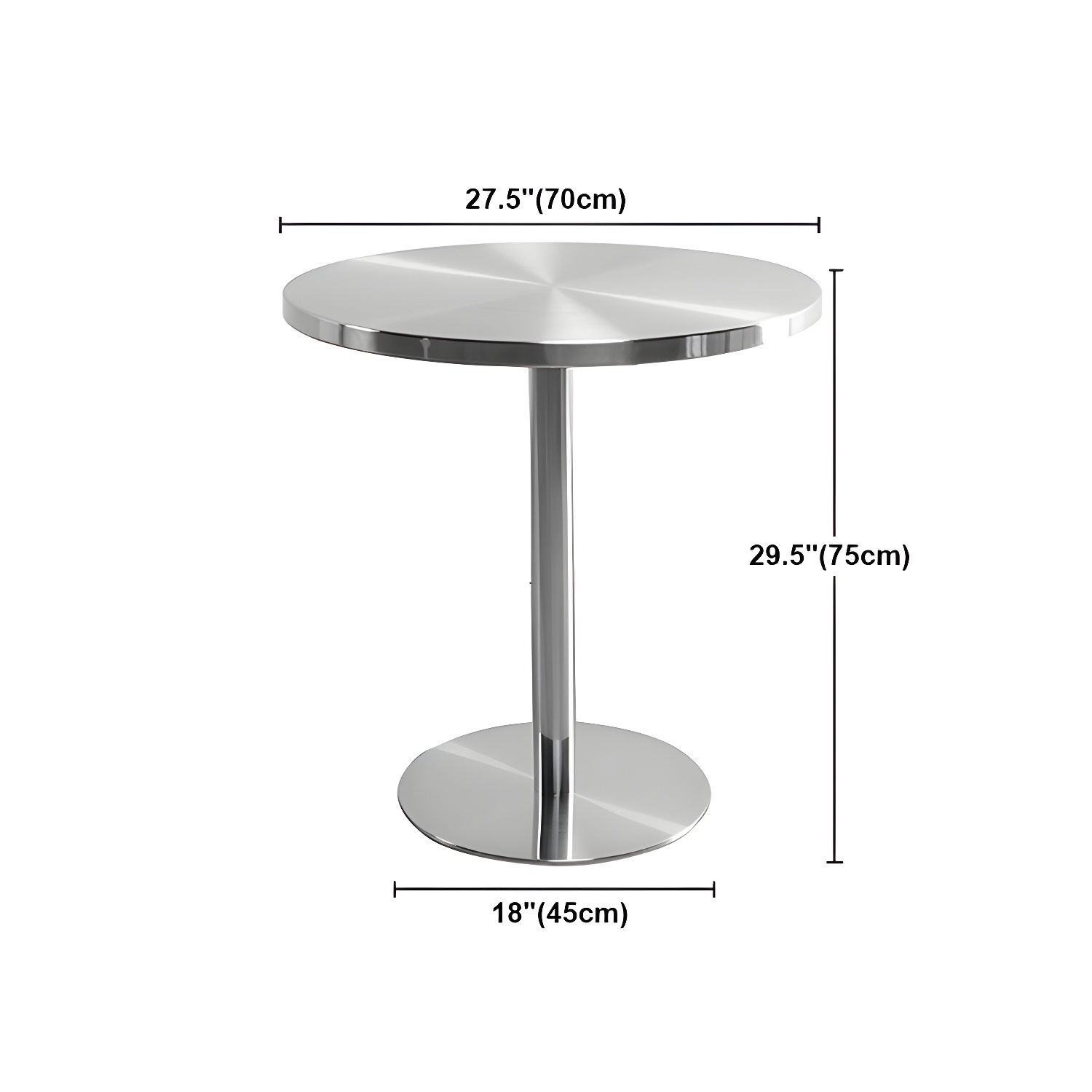 Industrial Style Dining Site Table Stainless Steel Dining Room Collection - image 23
