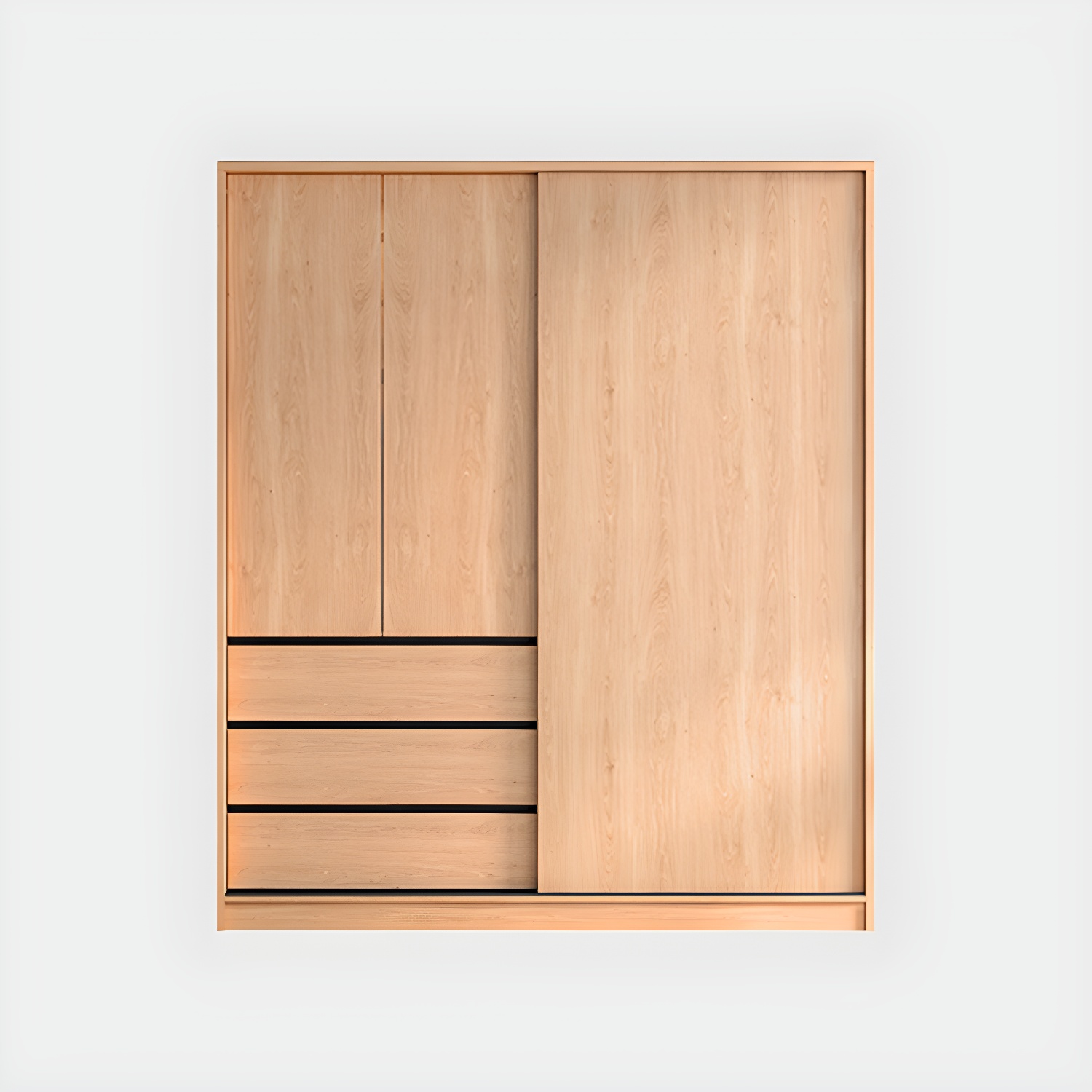 Engineered Wood Wardrobe Armoire with Drawer Contemporary Wardrobe Closet - image 5